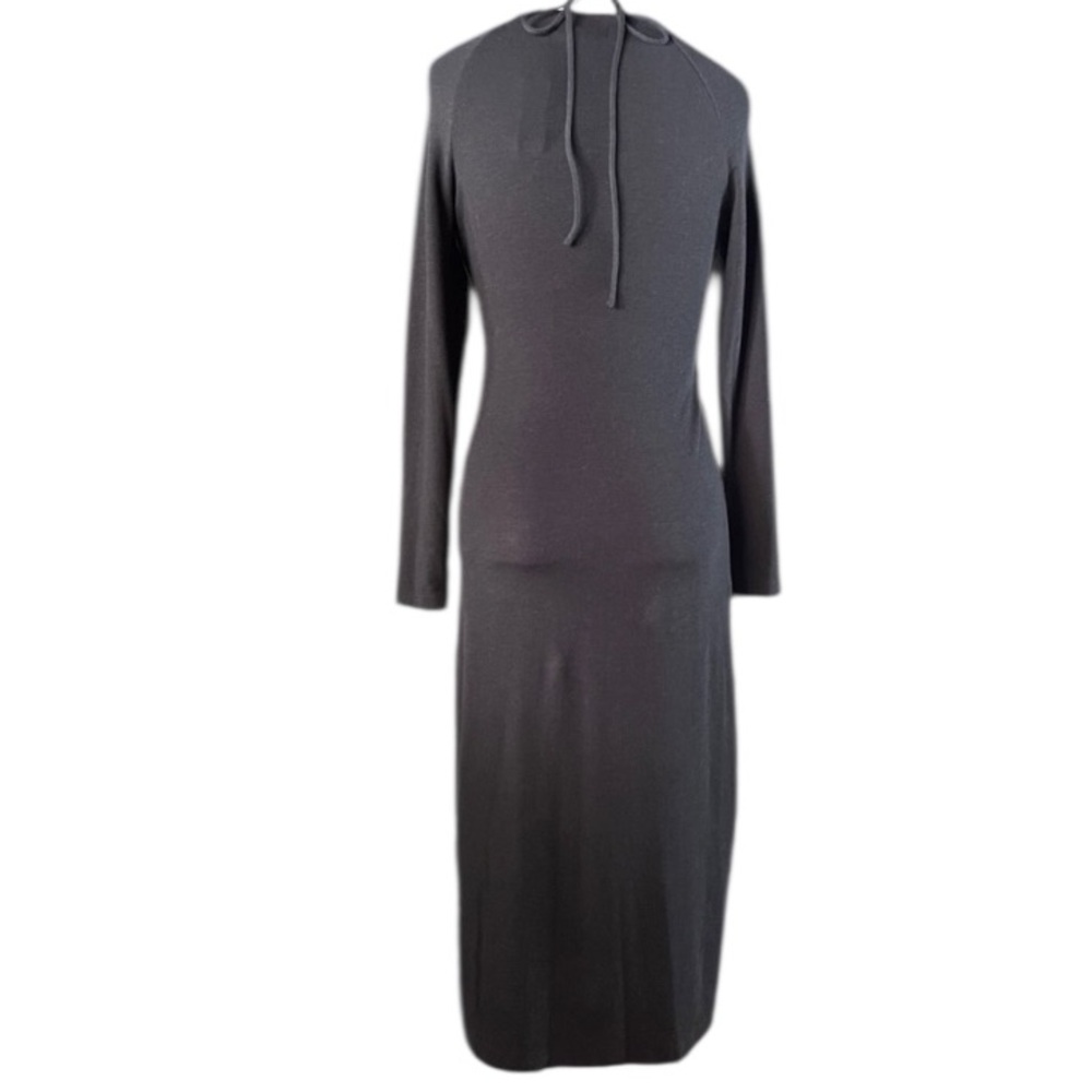 Anthropologie Tie-Front Fitted Midi Dress Small - Picture 5 of 10